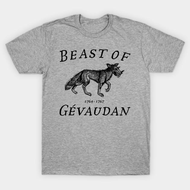 Beast of Gevaudan T-Shirt by Huhnerdieb Apparel